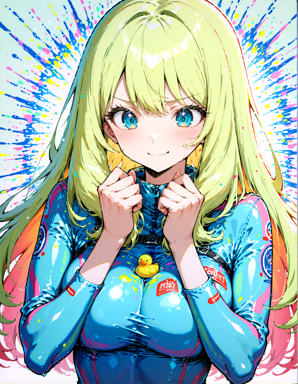 ラバースーツガール