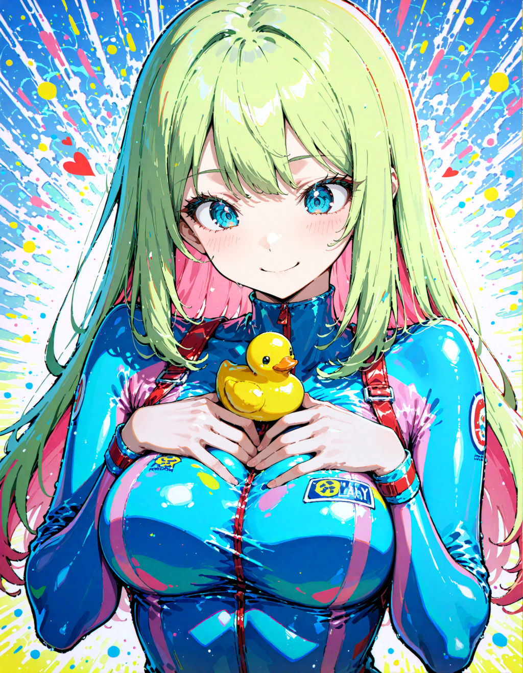 ラバースーツガール