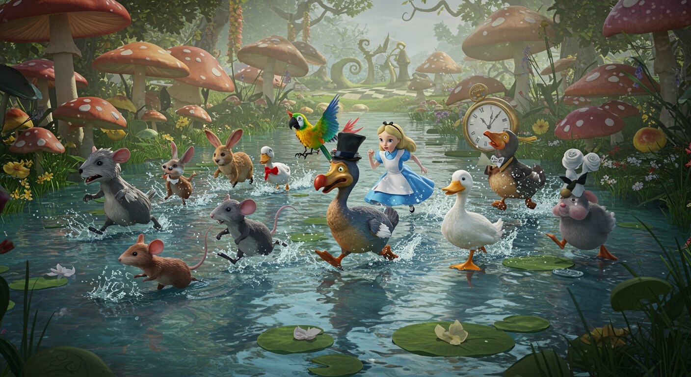 涙の池で動物たちと繰り広げる「乾燥レース」-3