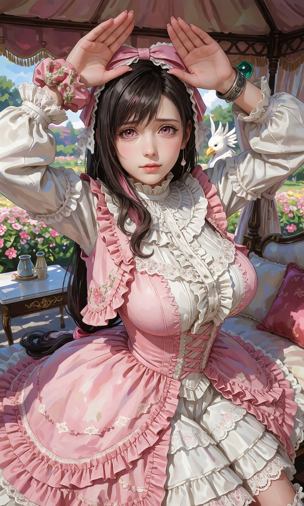 上手く出来ないティファさん