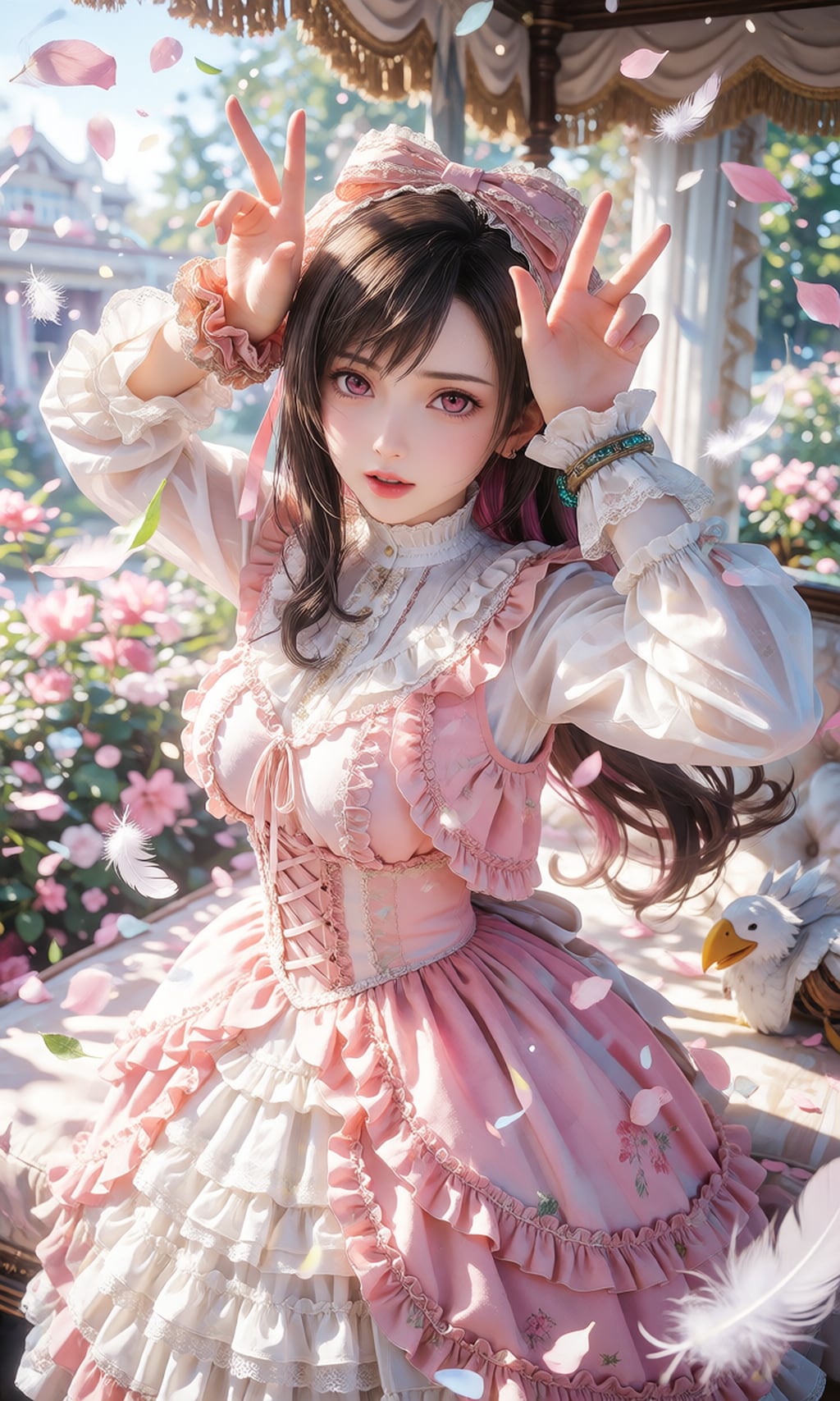 上手く出来ないティファさん