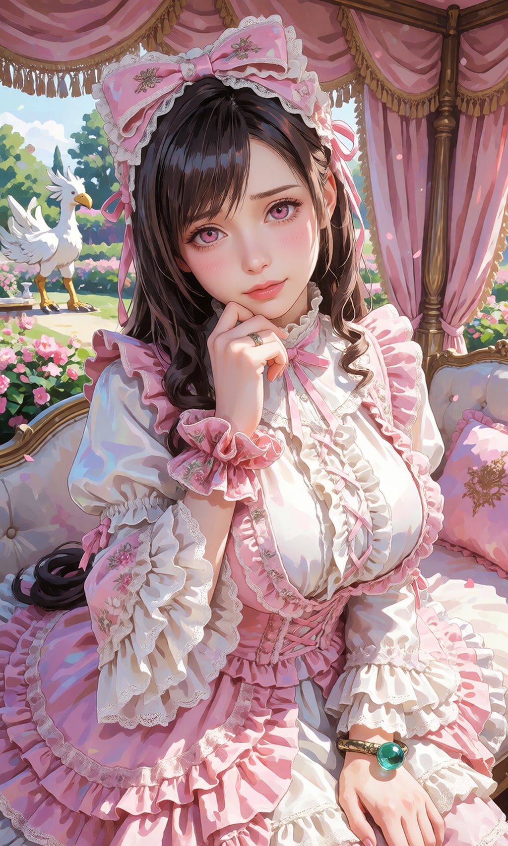 上手く出来ないティファさん