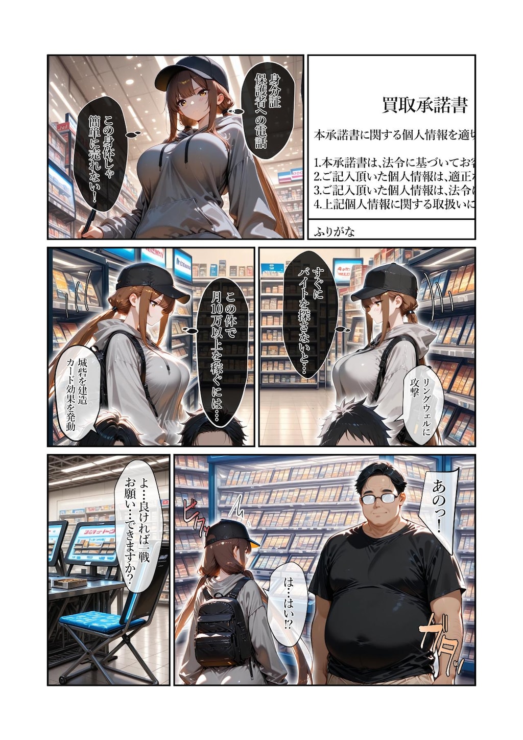 手描き加筆漫画・体験版後編