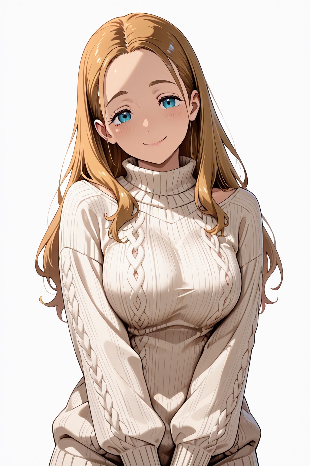 人妻ちゃんニット①
