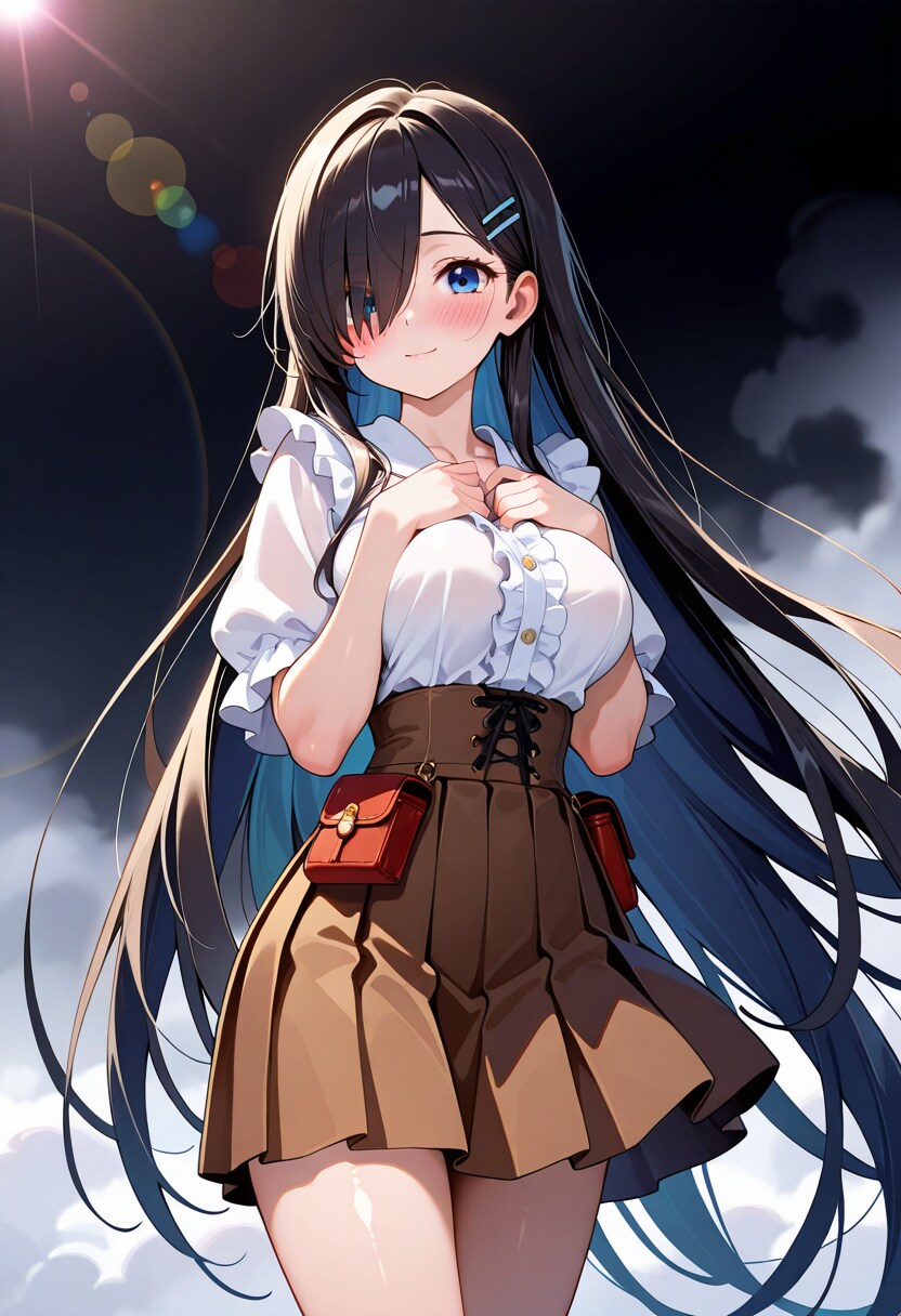 清楚な感じの超ロングヘアーガール