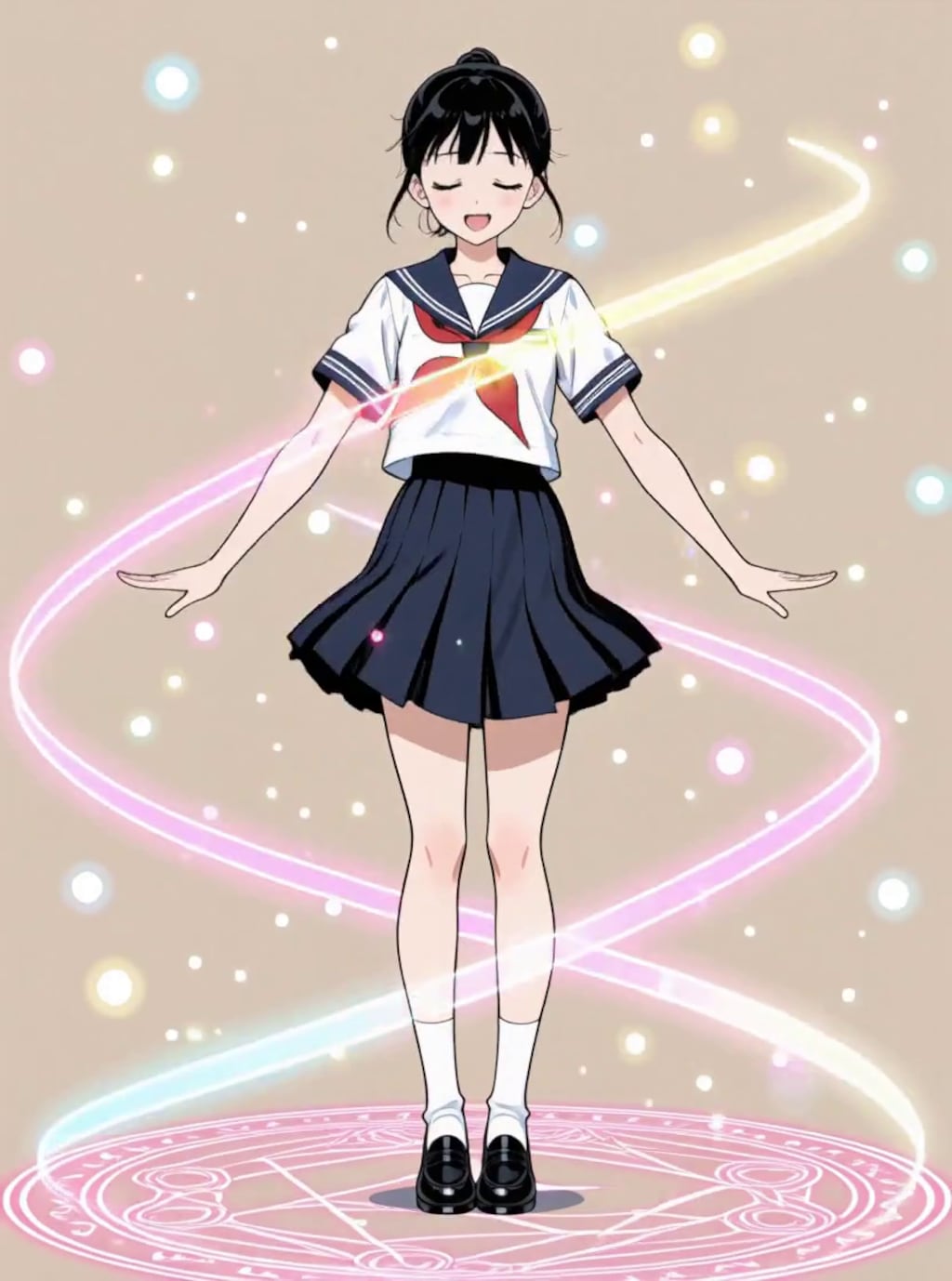 変身、魔法少女 マイ【パラパライラスト４０】