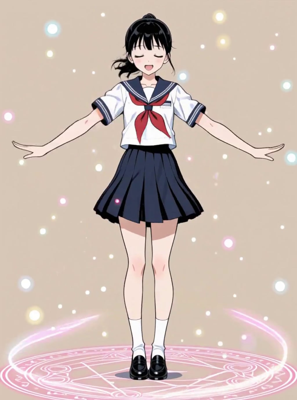 変身、魔法少女 マイ【パラパライラスト４０】