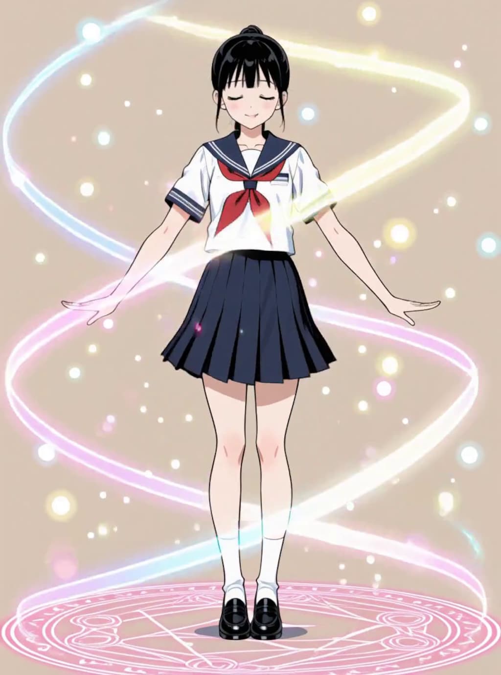 変身、魔法少女 マイ【パラパライラスト４０】