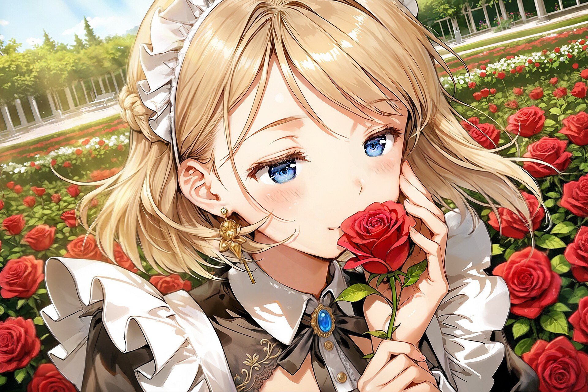 バラの香は朝よね