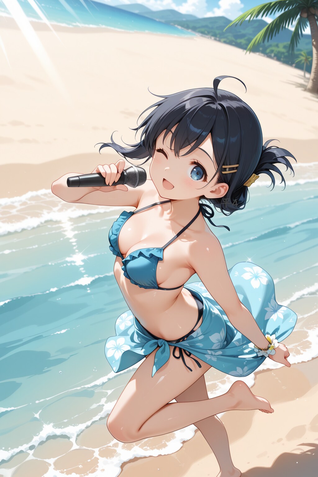 続・砂浜でミニコンサート