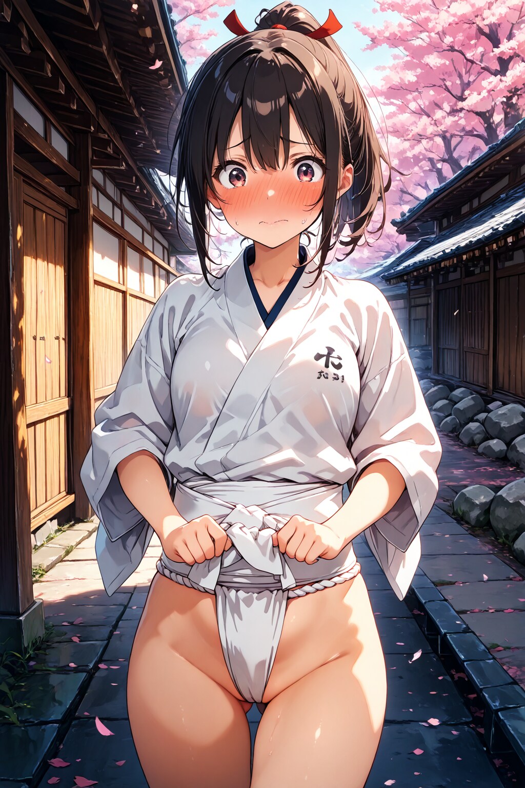 祭りでふんどし姿にさせられた娘(8)