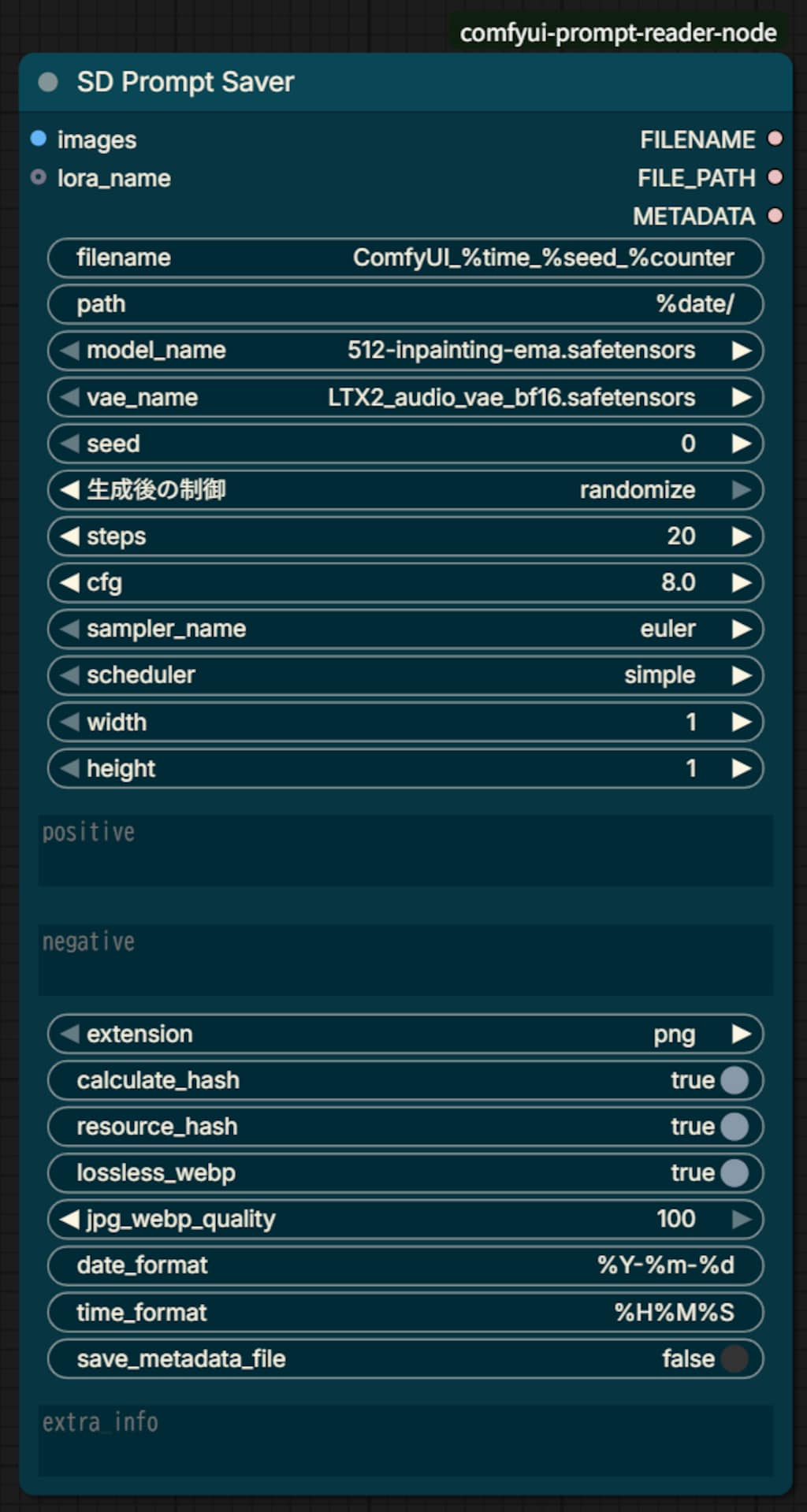 ComfyUIでちちぷいに対応したプロンプトを保存できるノードについて