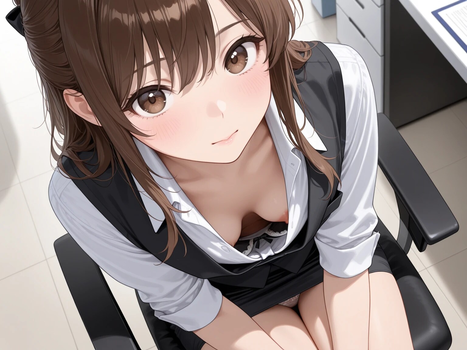 40枚:胸チラとパンチラ同時