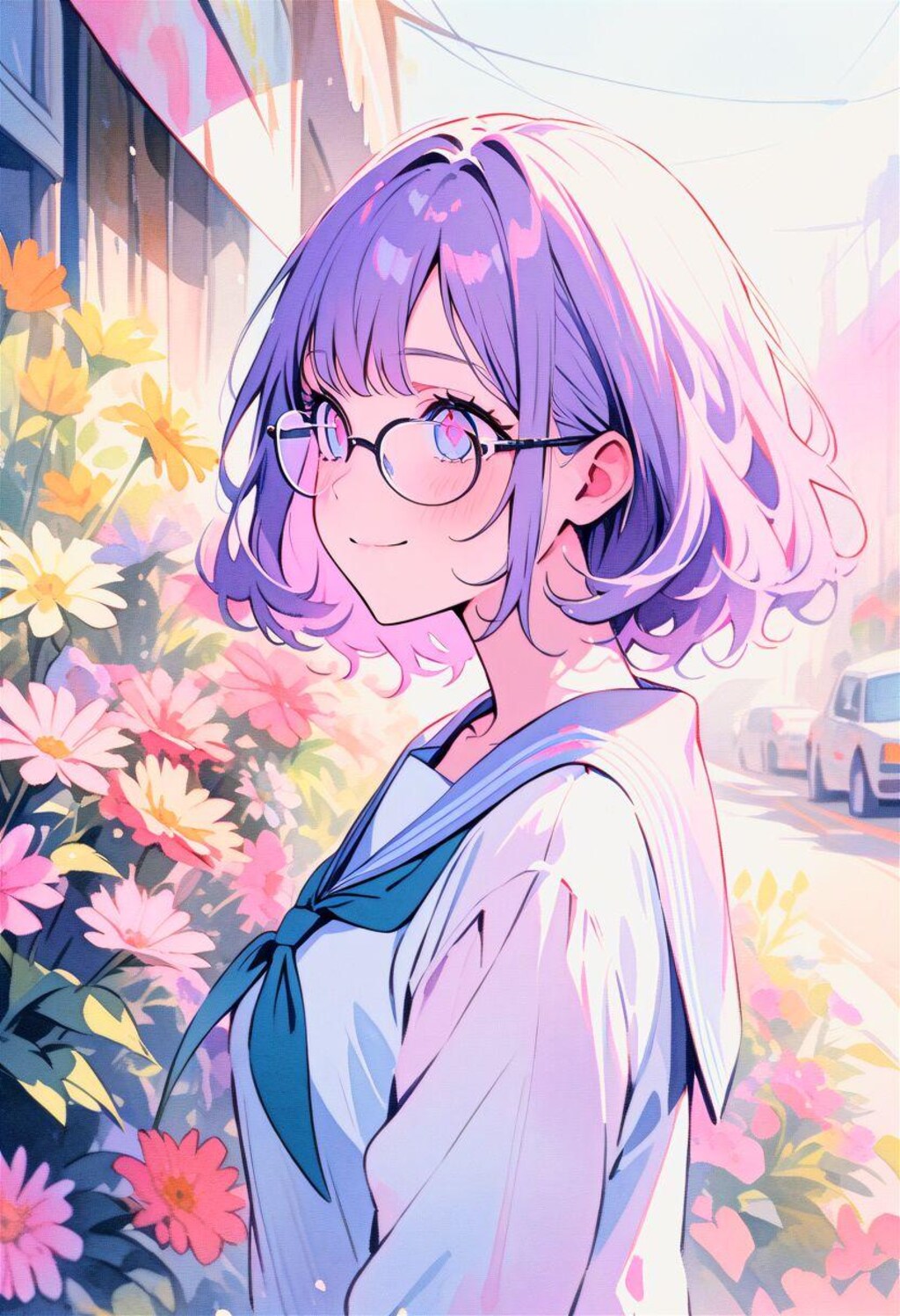 雨上がりのフラワーショップ、きみに届けるハッピーカラー 晴れ✨