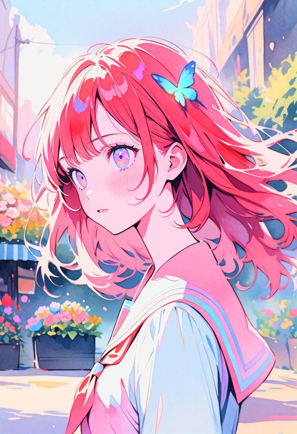 雨上がりのフラワーショップ、きみに届けるハッピーカラー 晴れ✨