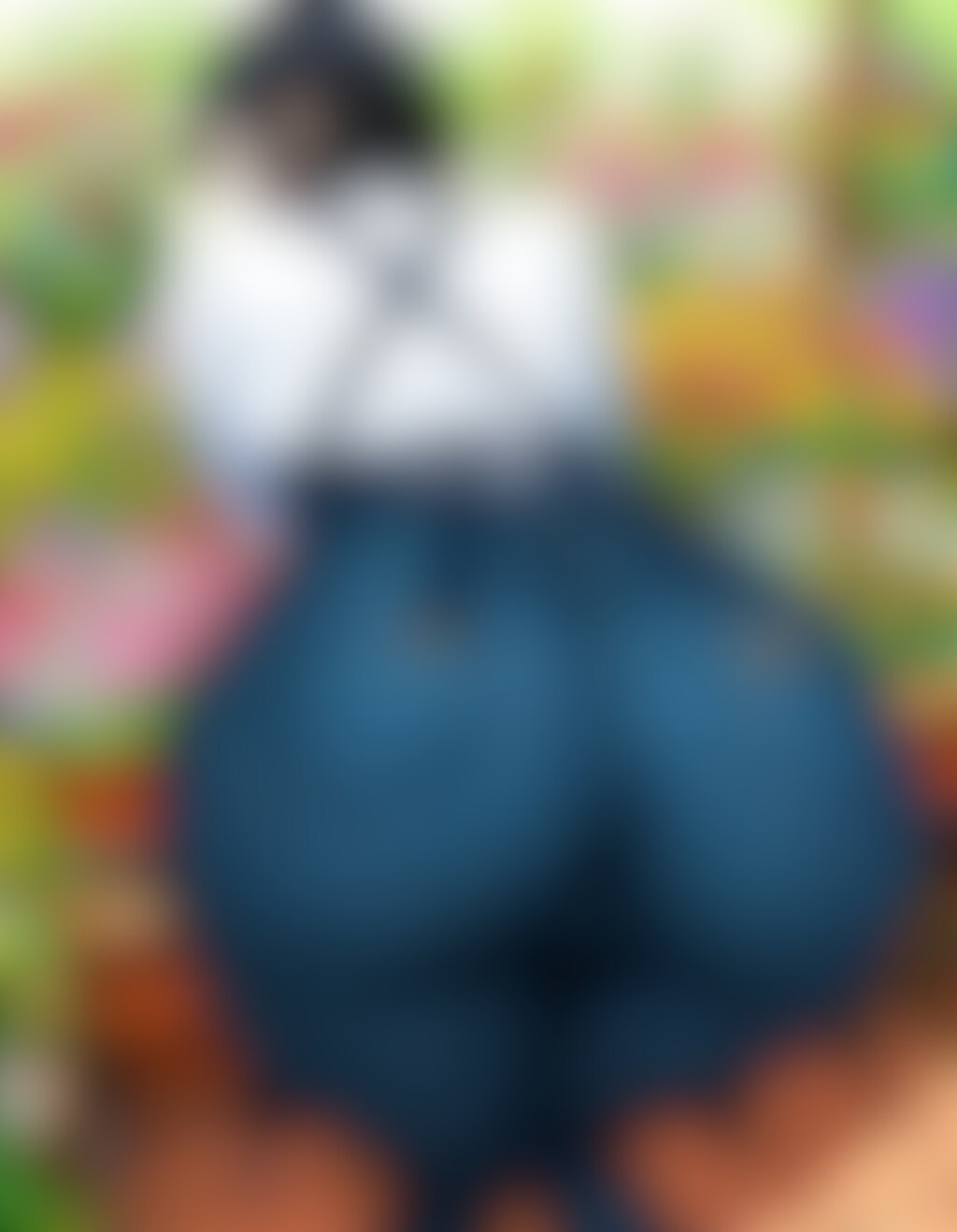 エプロンとデニム