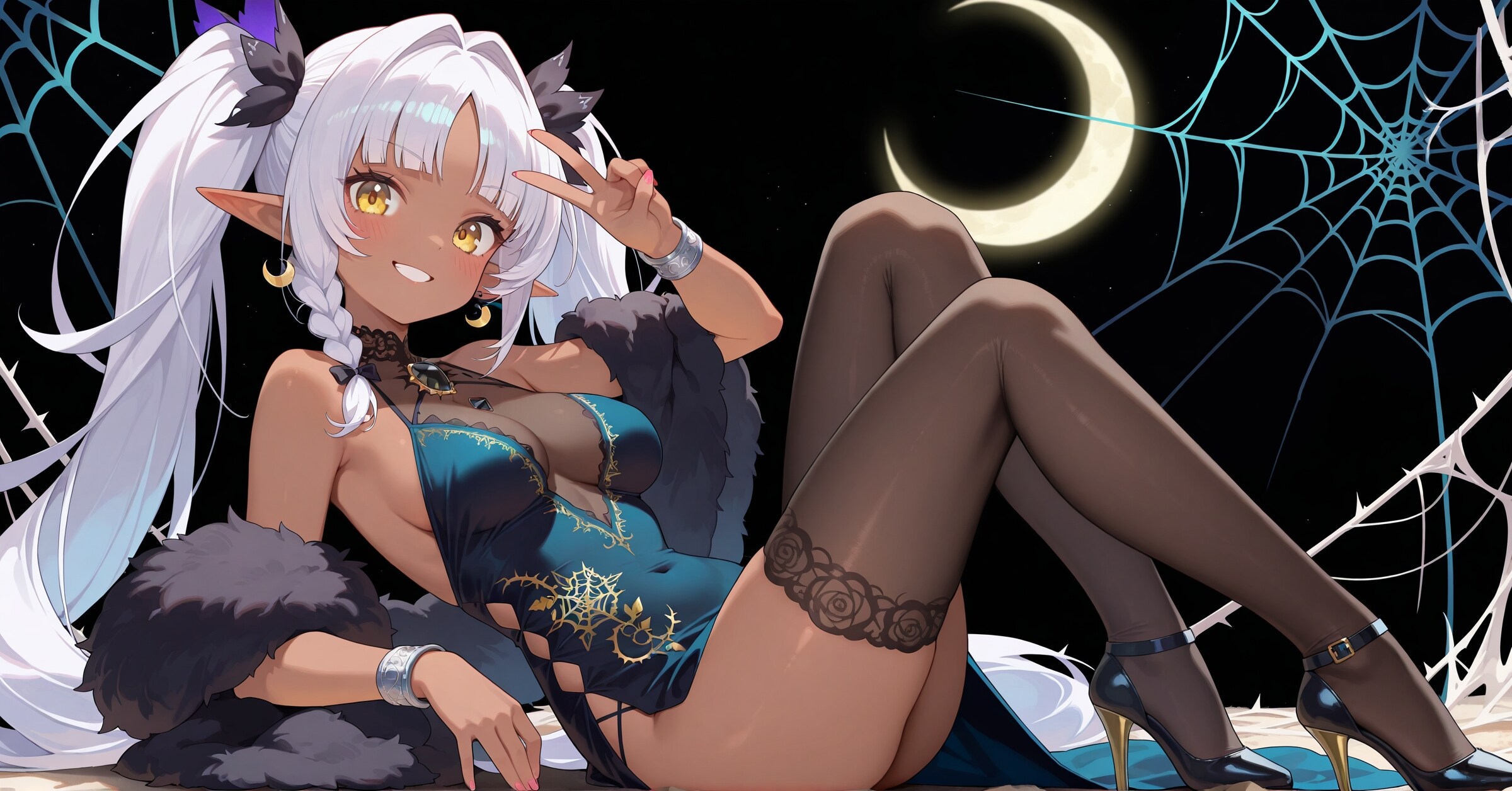 三日月の女王コーデ