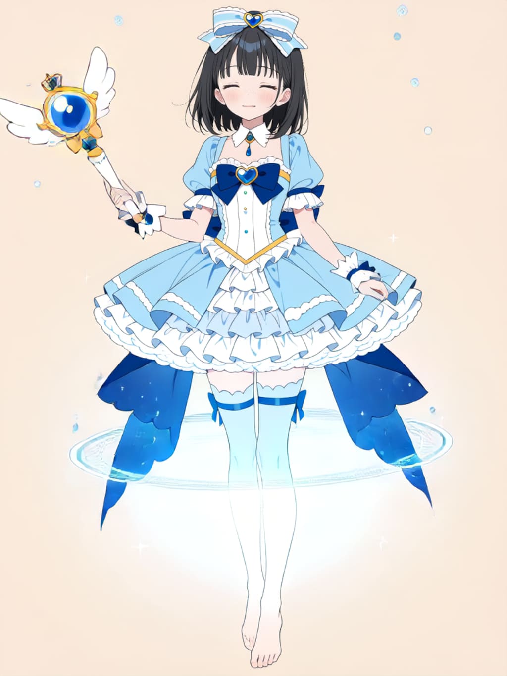 魔法少女 美湖ちゃん、変身解除！【R-15 パラパライラスト】