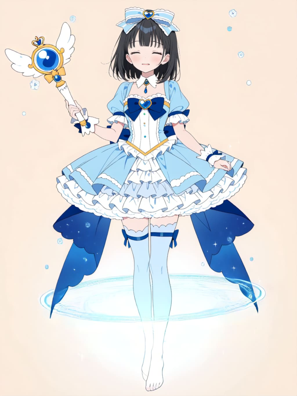 魔法少女 美湖ちゃん、変身解除！【R-15 パラパライラスト】