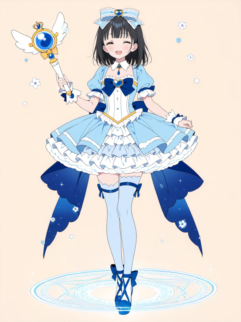 魔法少女 美湖ちゃん、変身解除！【R-15 パラパライラスト】