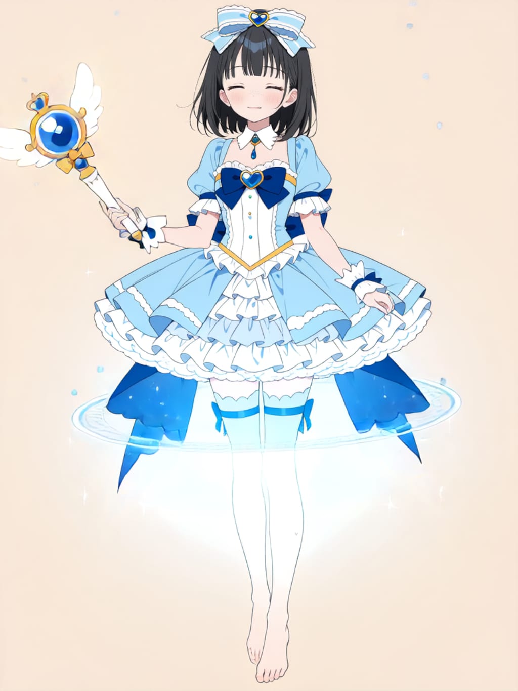 魔法少女 美湖ちゃん、変身解除！【R-15 パラパライラスト】