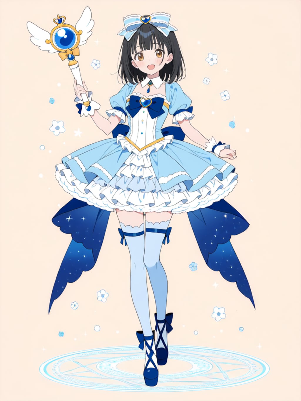 魔法少女 美湖ちゃん、変身解除！【R-15 パラパライラスト】