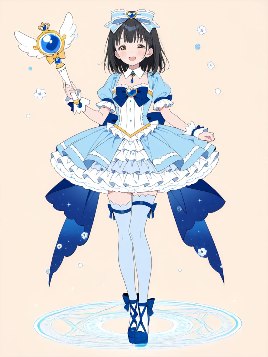 魔法少女 美湖ちゃん、変身解除！【R-15 パラパライラスト】