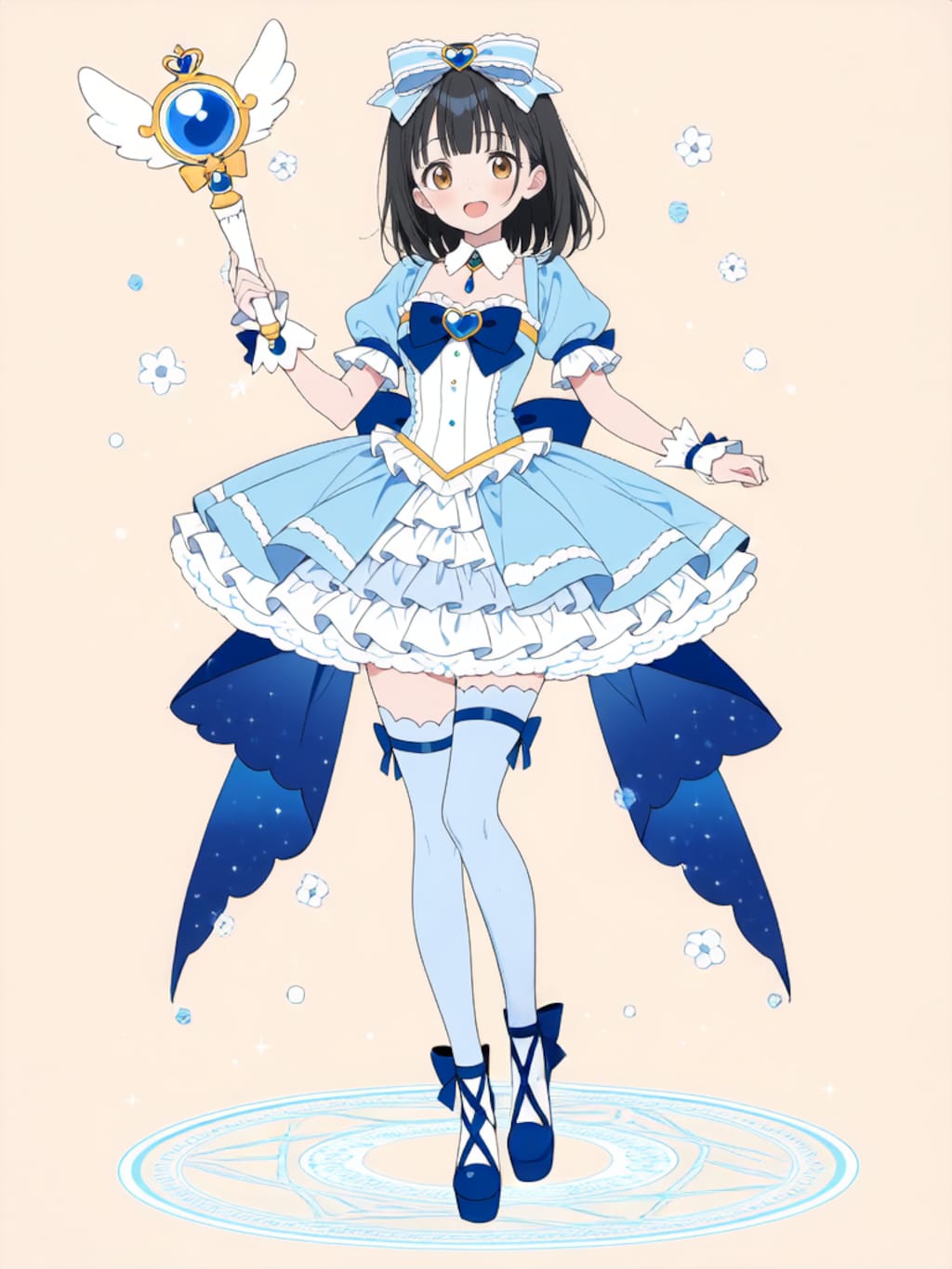 魔法少女 美湖ちゃん、変身解除！【R-15 パラパライラスト】