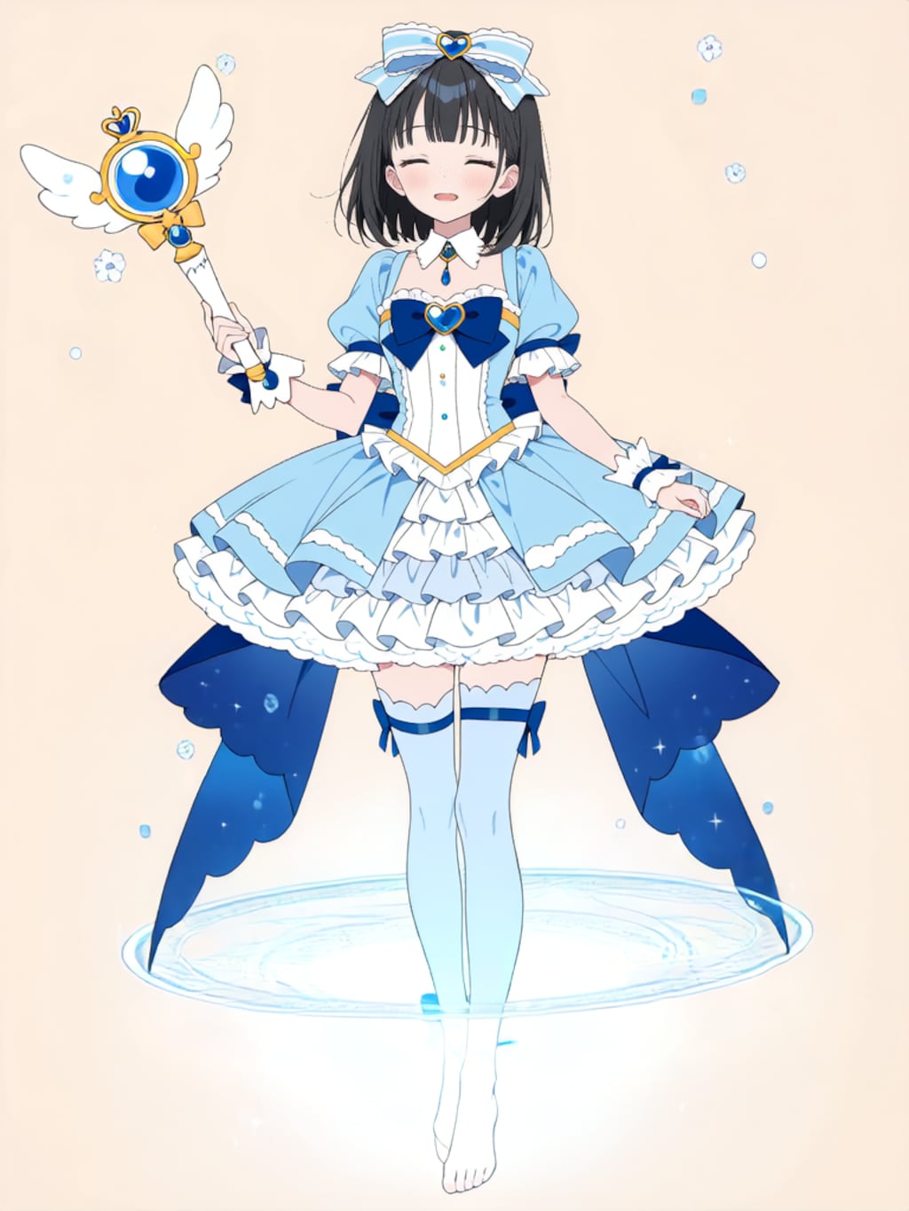 魔法少女 美湖ちゃん、変身解除！【R-15 パラパライラスト】