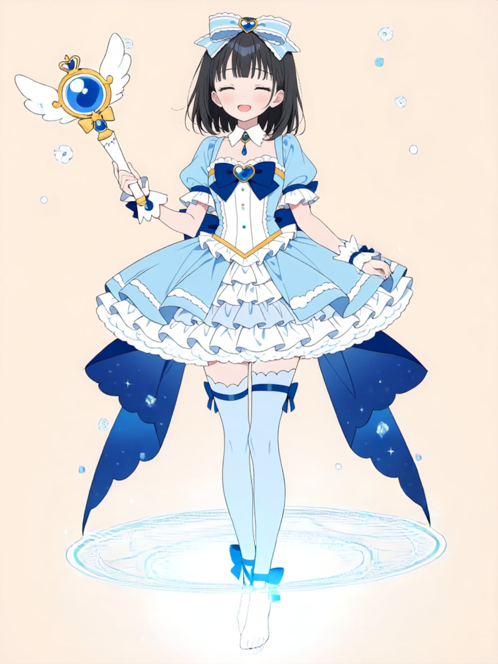 魔法少女 美湖ちゃん、変身解除！【R-15 パラパライラスト】