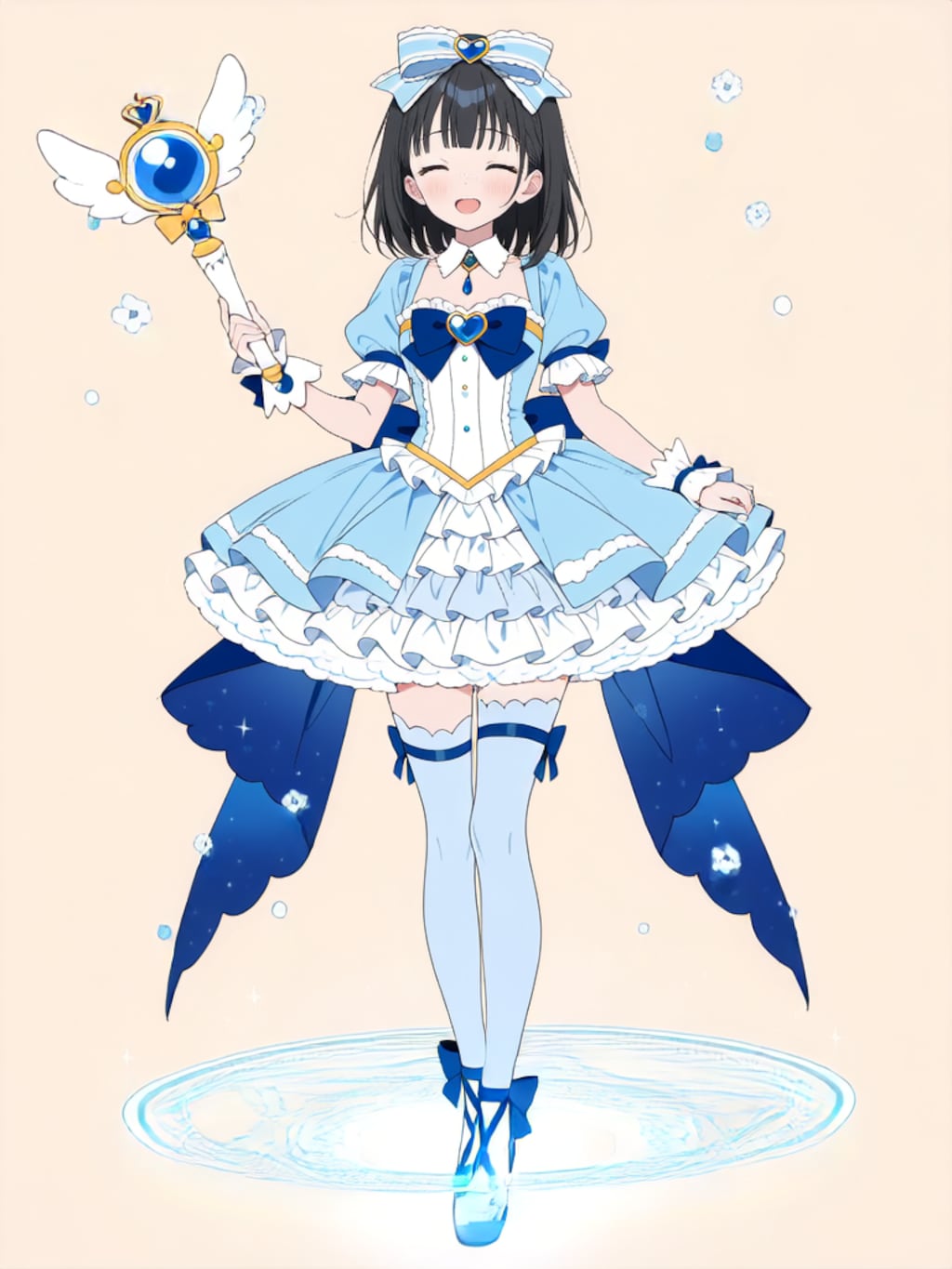 魔法少女 美湖ちゃん、変身解除！【R-15 パラパライラスト】