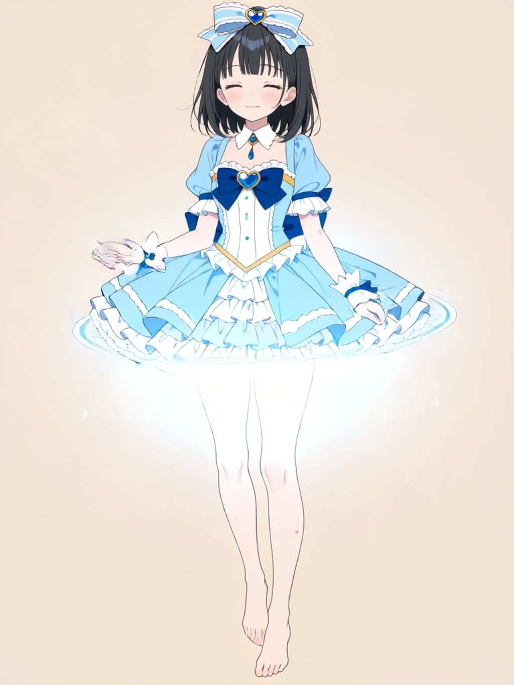 魔法少女 美湖ちゃん、変身解除！【R-15 パラパライラスト】