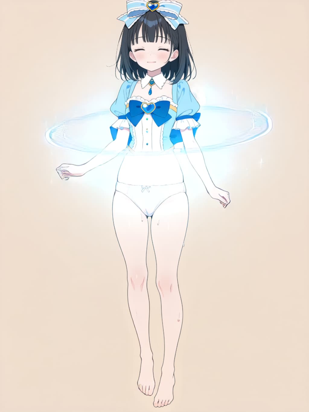 魔法少女 美湖ちゃん、変身解除！【R-15 パラパライラスト】