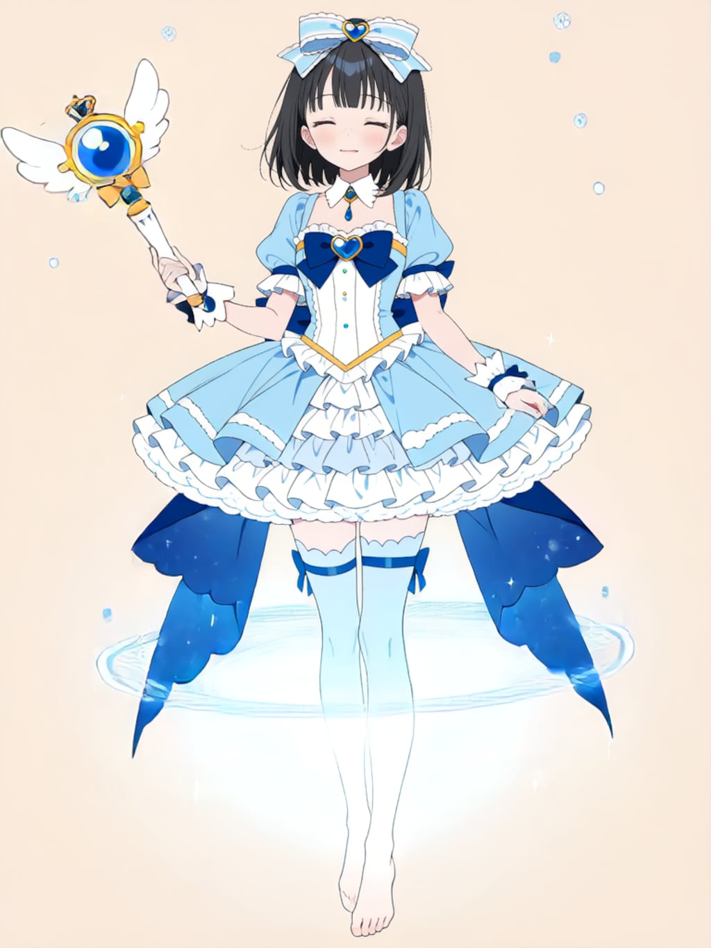 魔法少女 美湖ちゃん、変身解除！【R-15 パラパライラスト】