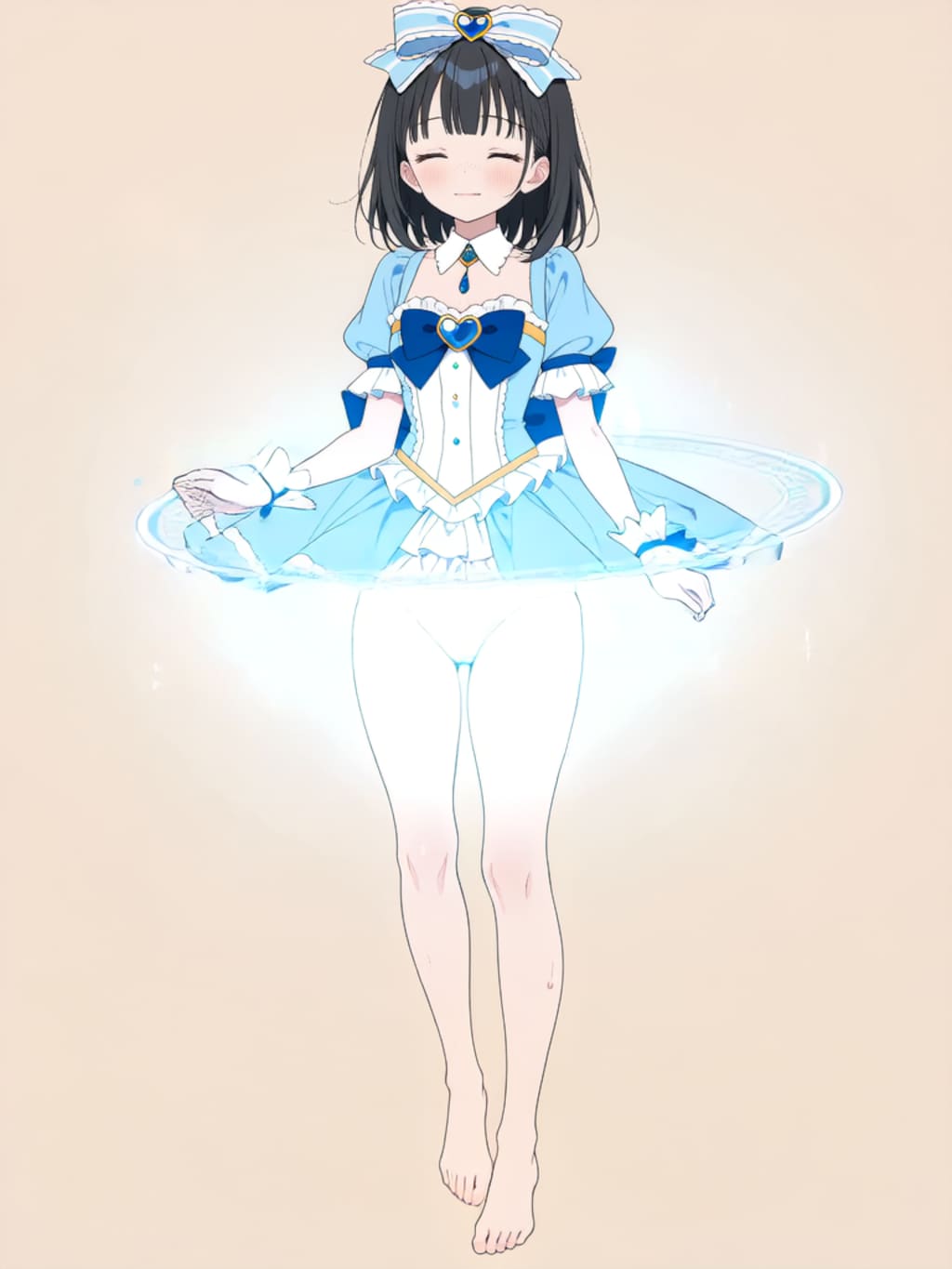 魔法少女 美湖ちゃん、変身解除！【R-15 パラパライラスト】