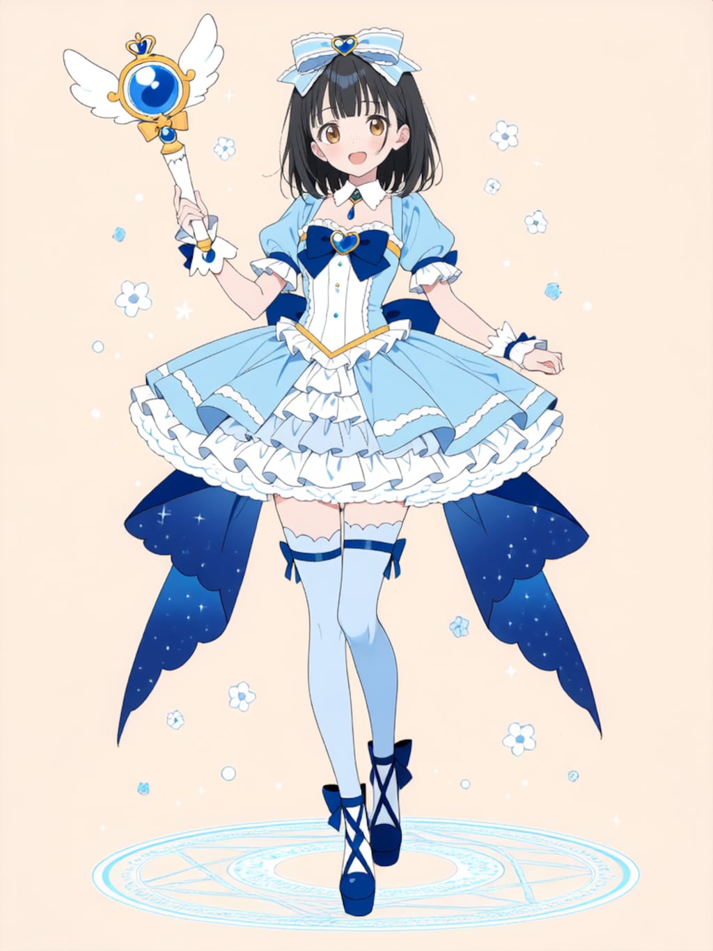魔法少女 美湖ちゃん、変身解除！【R-15 パラパライラスト】
