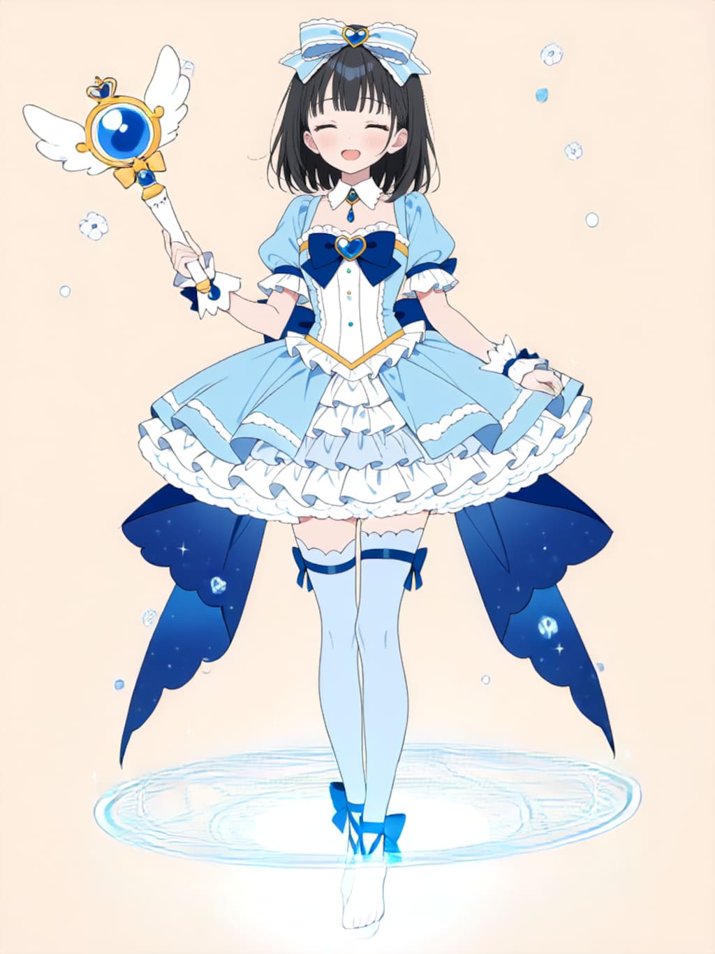 魔法少女 美湖ちゃん、変身解除！【R-15 パラパライラスト】