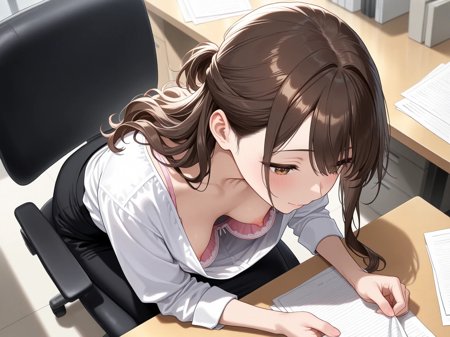 40枚:前屈み系胸チラの在庫放出