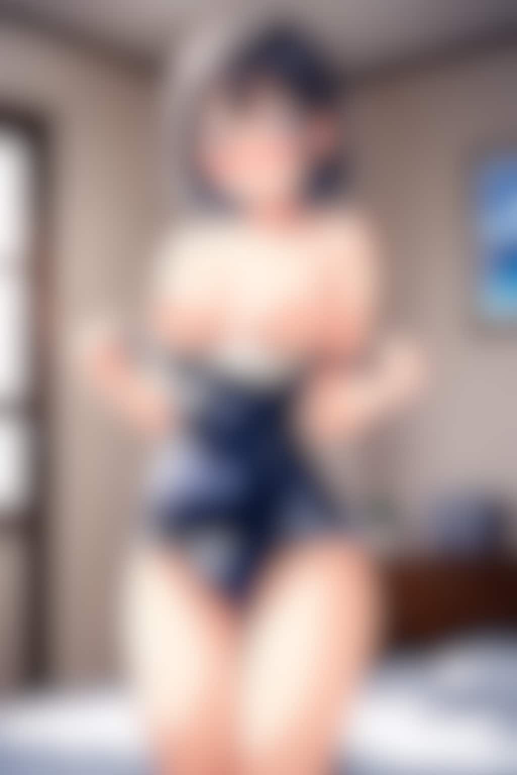 僕の見ている前でスク水に着替えて貰いました(14)