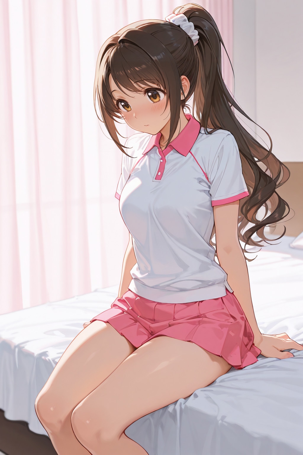 島村〇月｜テニスウェア騎乗位