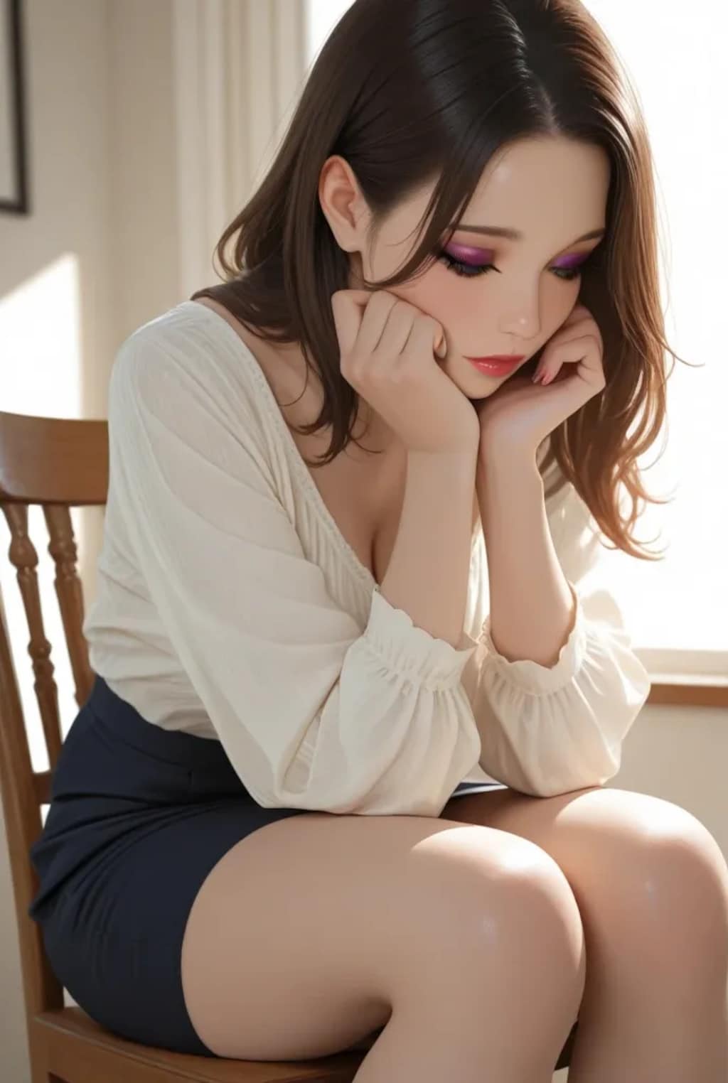 20枚:実験作、某GPTに自然でエロいパンチラのプロンプトを考えさせた結果がコレ