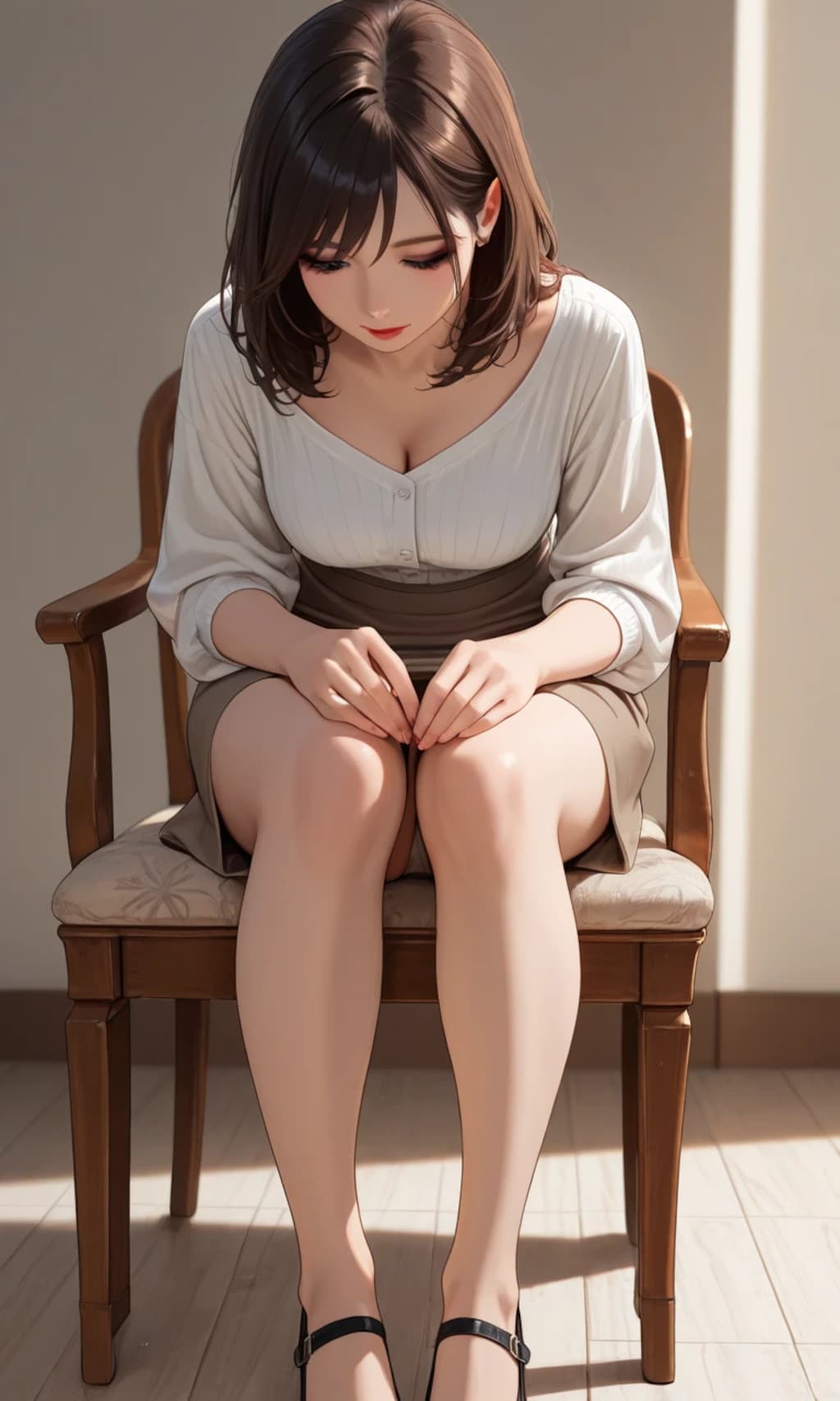 20枚:実験作、某GPTに自然でエロいパンチラのプロンプトを考えさせた結果がコレ