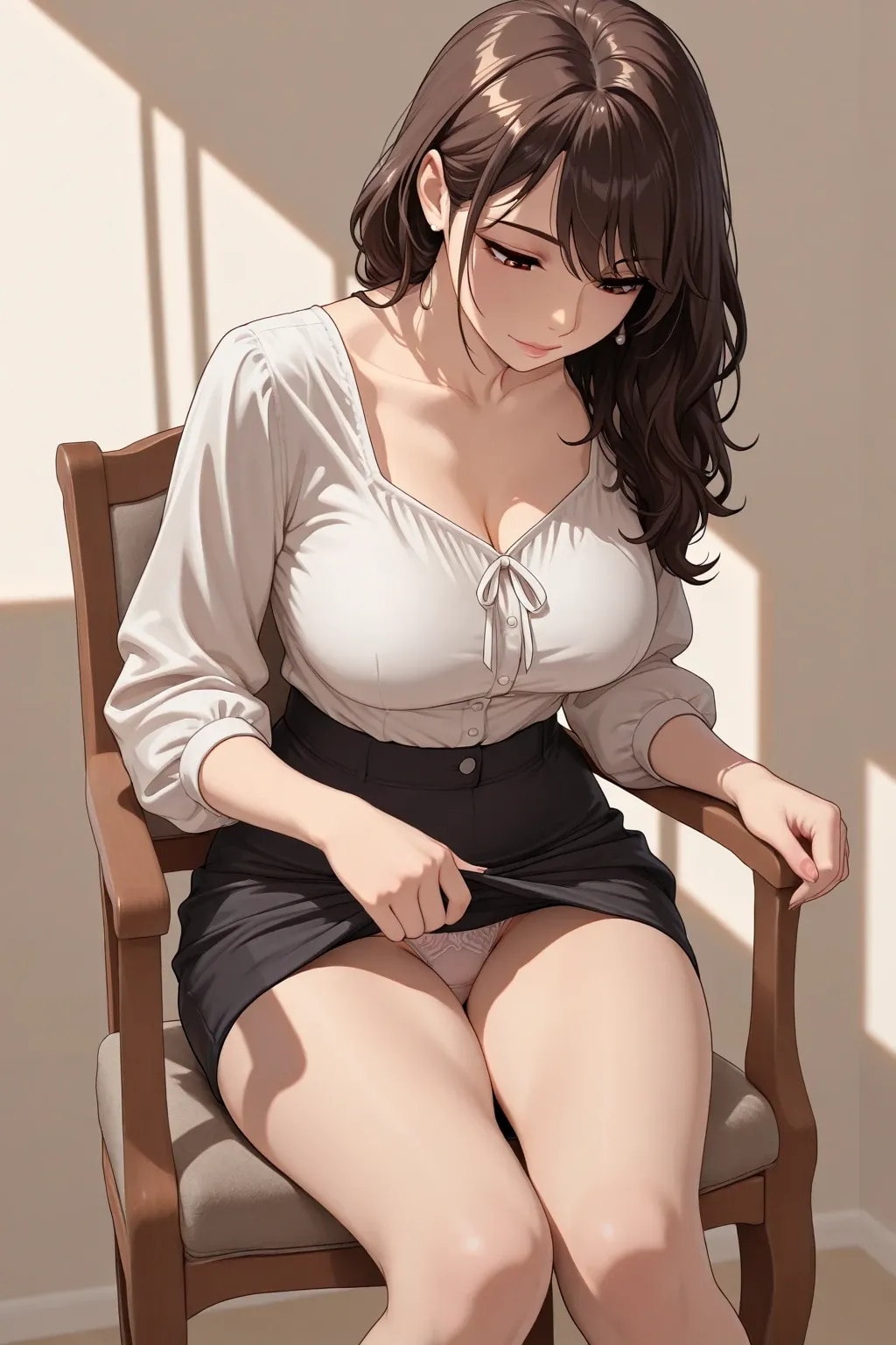 20枚:実験作、某GPTに自然でエロいパンチラのプロンプトを考えさせた結果がコレ