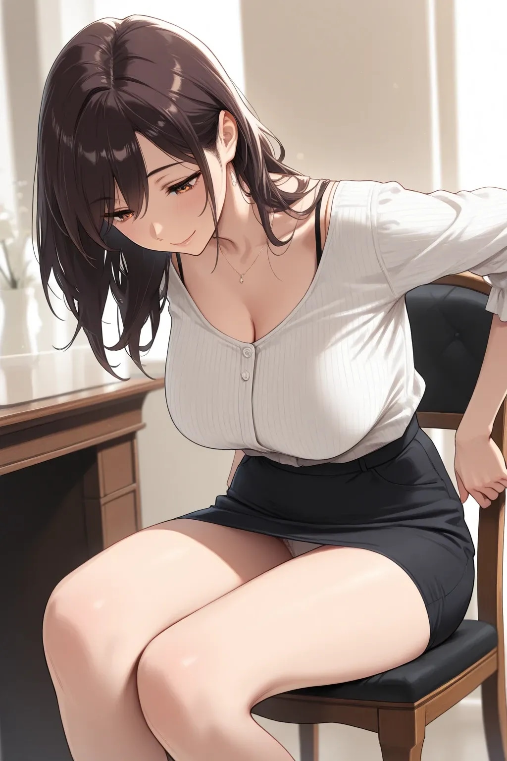 20枚:実験作、某GPTに自然でエロいパンチラのプロンプトを考えさせた結果がコレ