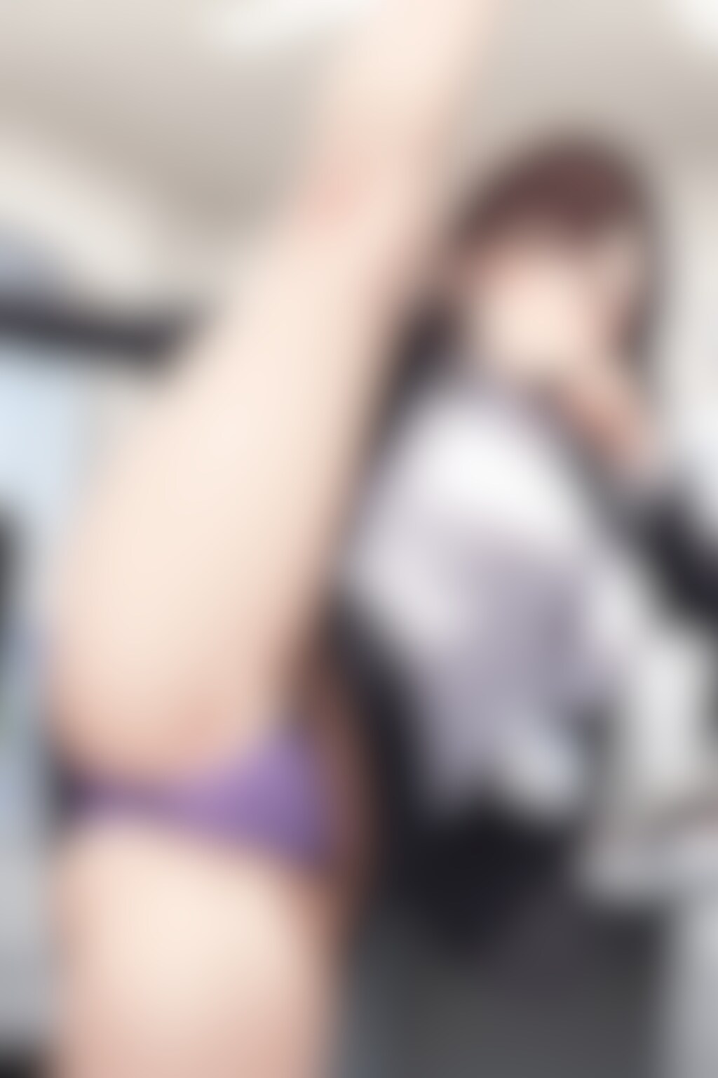 39枚:ハイキックでマンスジ丸見え