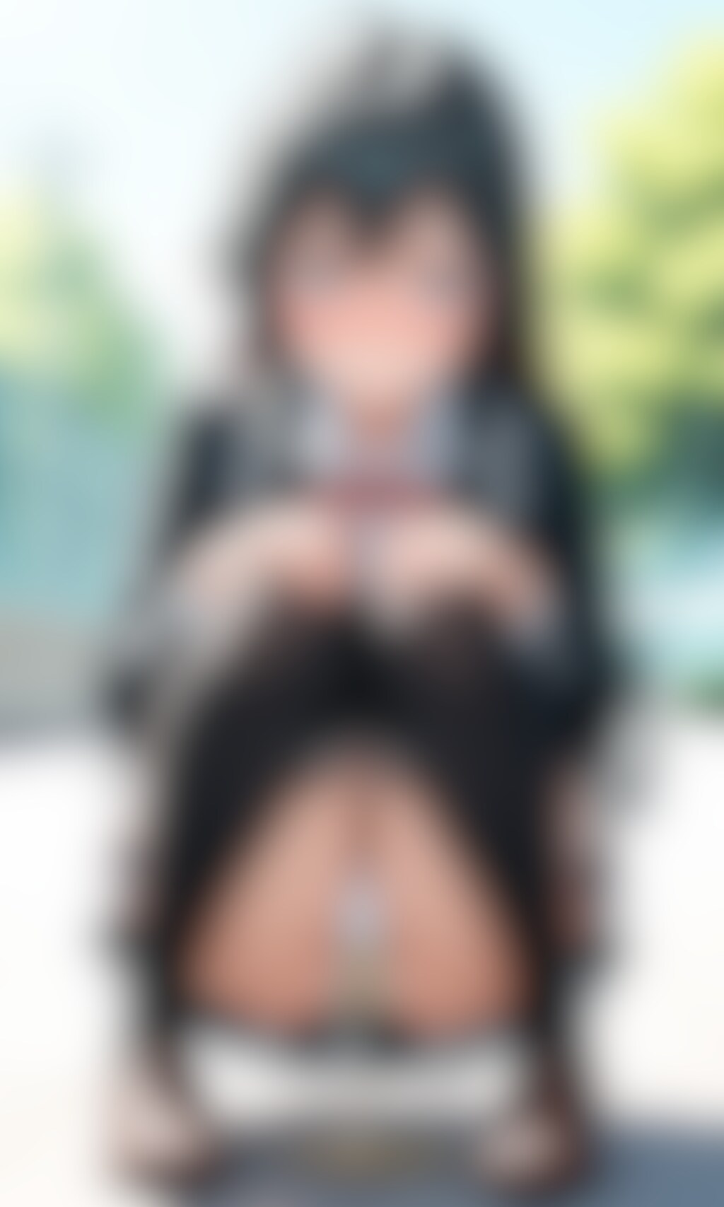 おしっこお漏らしチャレンジ【雪ノ〇雪乃】(制服(冬服))