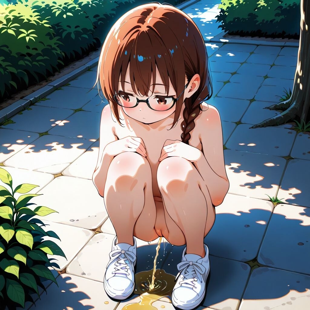 はだかでおしっこ