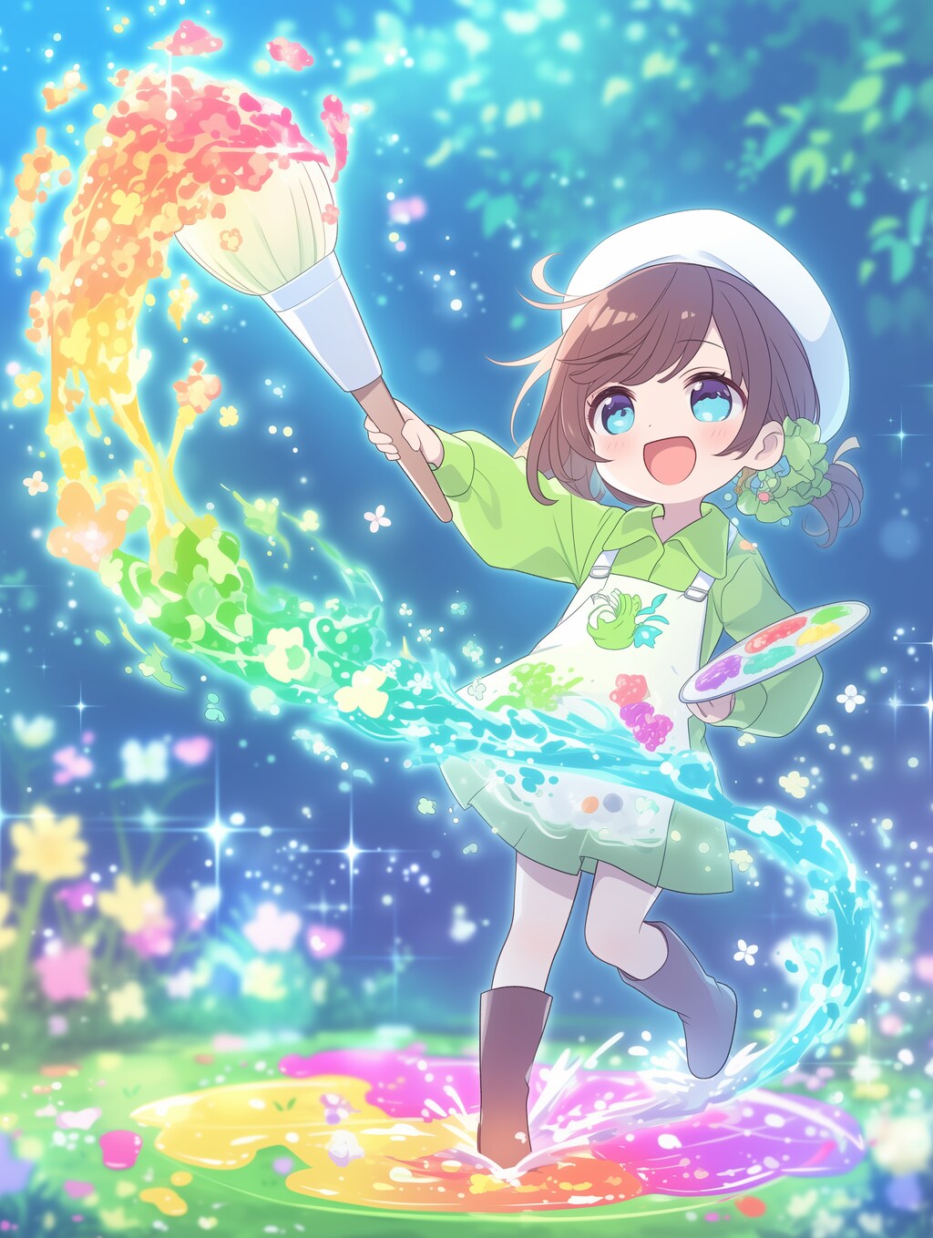 （未投稿分）カラフルペイントガール