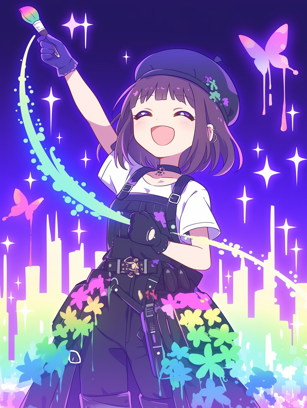 （未投稿分）カラフルペイントガール