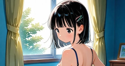着替え中の妹ちゃん✨